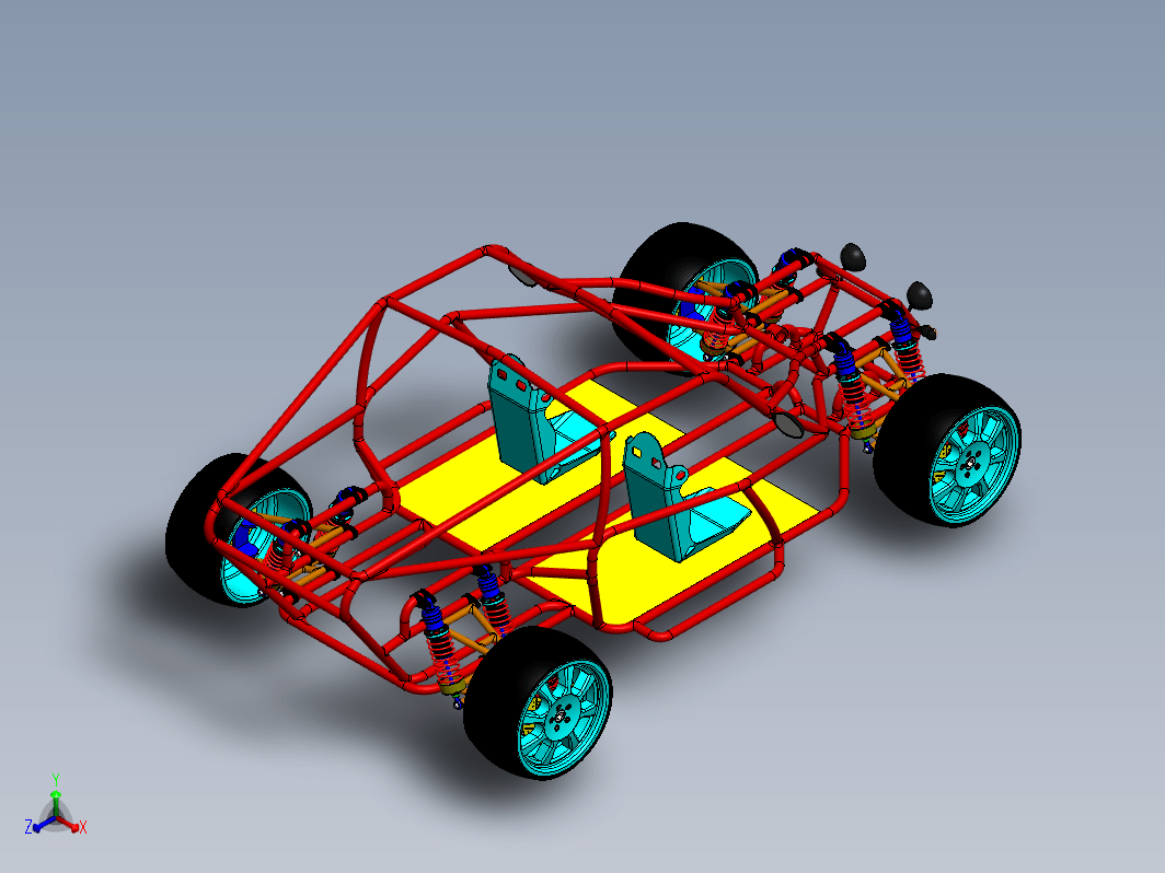 Buggy-131钢管赛车框架结构