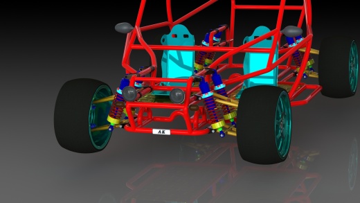 Buggy-131钢管赛车框架结构缩略图