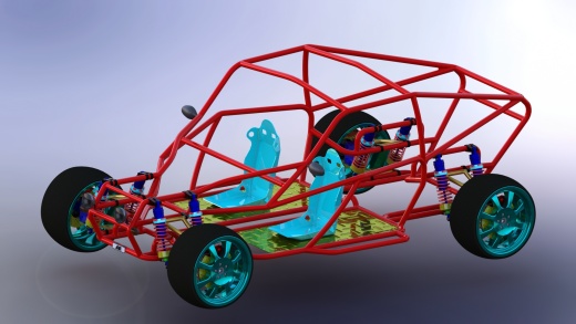 Buggy-131钢管赛车框架结构缩略图
