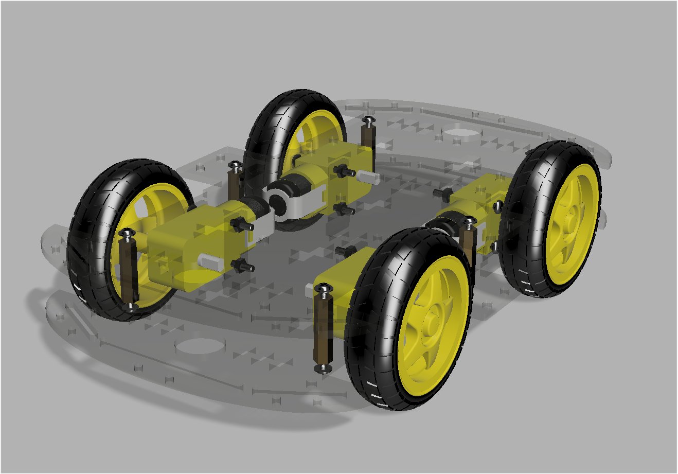 简易Arduino四轮驱动车框架