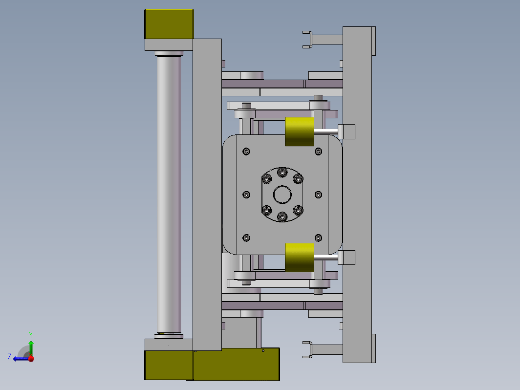 剪刀式升降输送机构3D图纸sw模型丝杆电机驱动