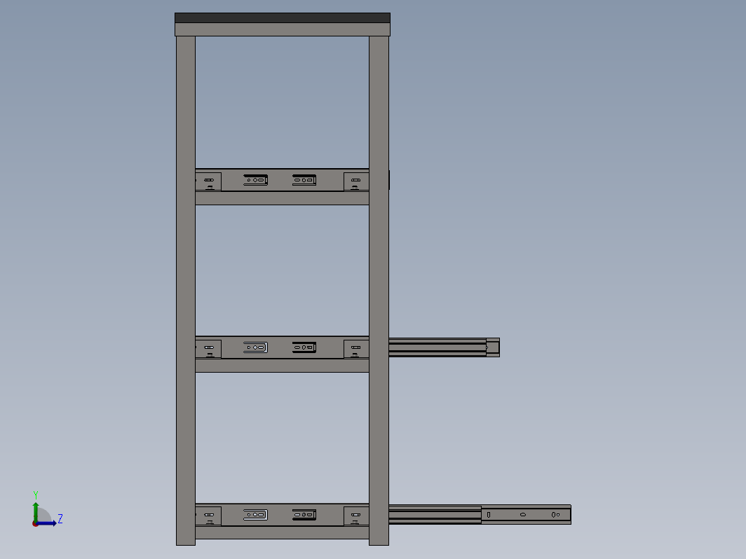 带三层抽屉工具柜