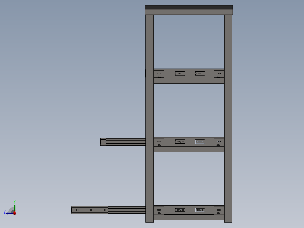 带三层抽屉工具柜