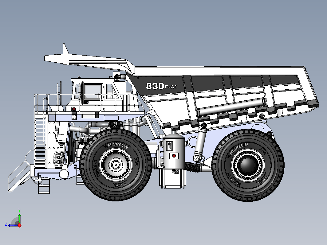 komatsu（小松）830E-AC矿用自卸卡车