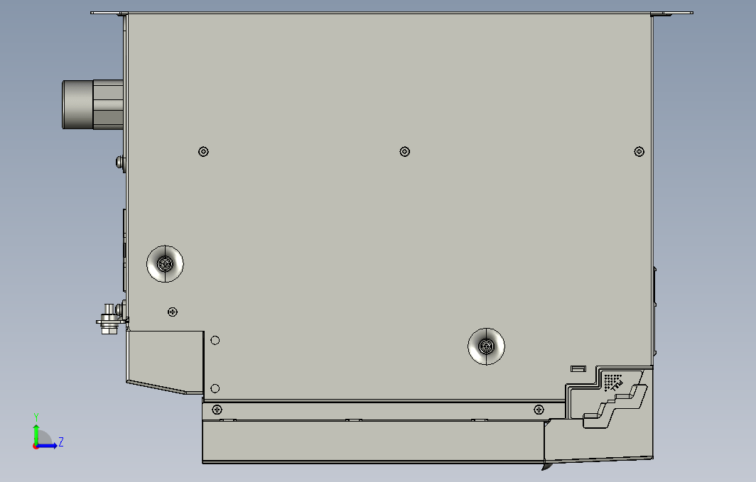 高性能多机传动驱动器STEP_B00(MD810-MY-50M4T373ZG300W+整机外形图)