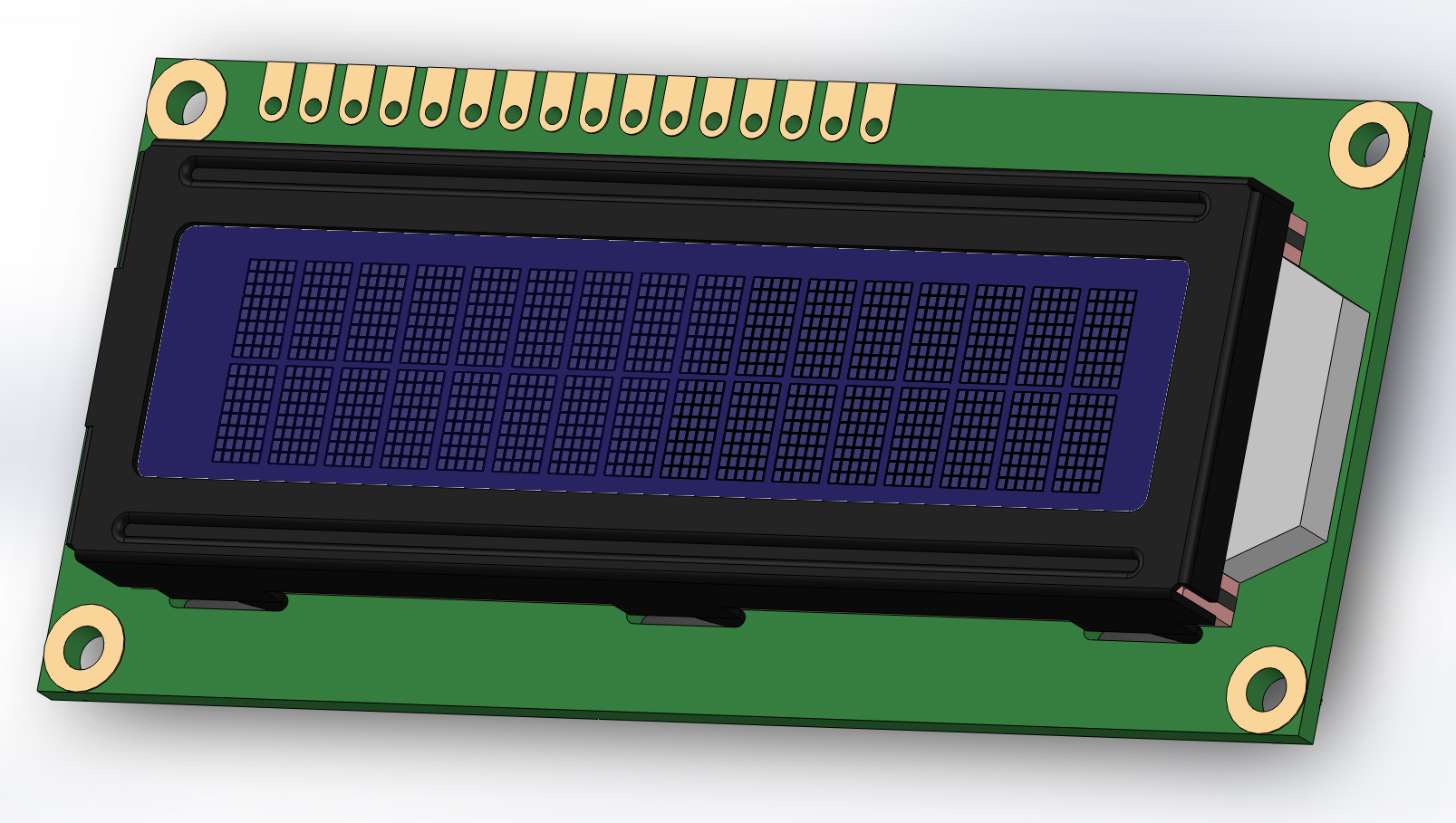 16x2 字符 LCD 显示屏