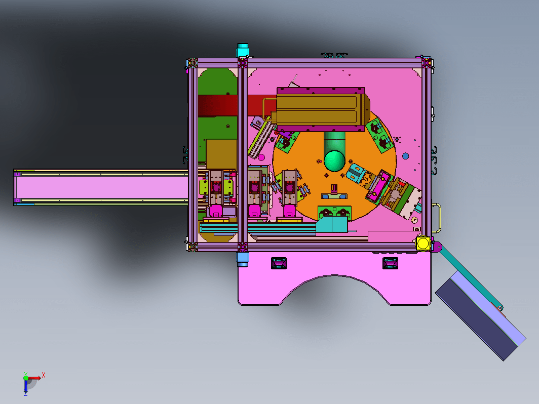 芯片读取及激光打码机全套3D+2D+BOM+电气图+程序等