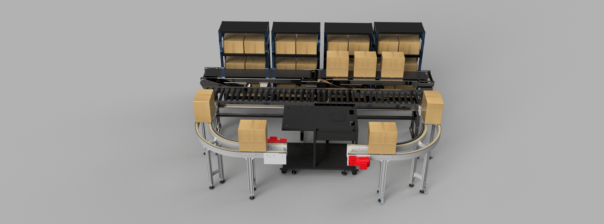 Conveyer盒子包装输送线