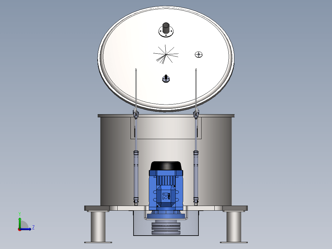 PS1000平板上卸料离心机模型