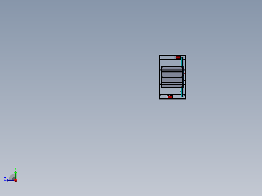 三层电梯设计图纸三维SW2018带参+CAD+说明书