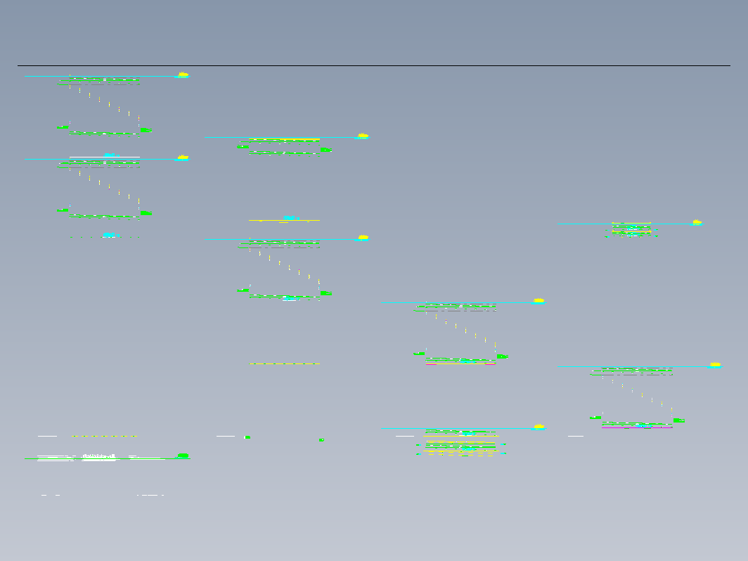 钢结构二层15x28钢结构CAD