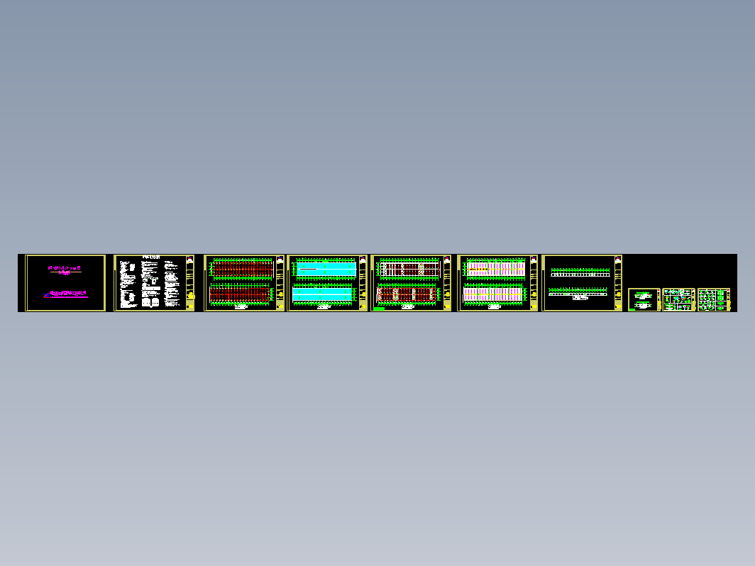 300x36石材钢结构厂房CAD