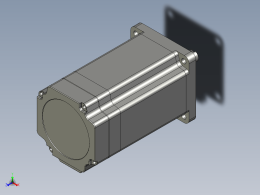 YK385EC127A1  85mm三相闭环步进电机（3D）缩略图