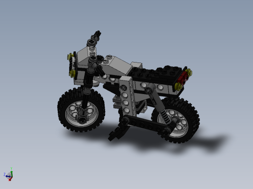 乐高科技组Lego 8810摩托车图纸缩略图