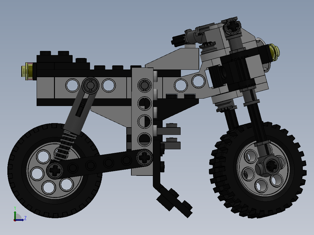 乐高科技组Lego 8810摩托车图纸