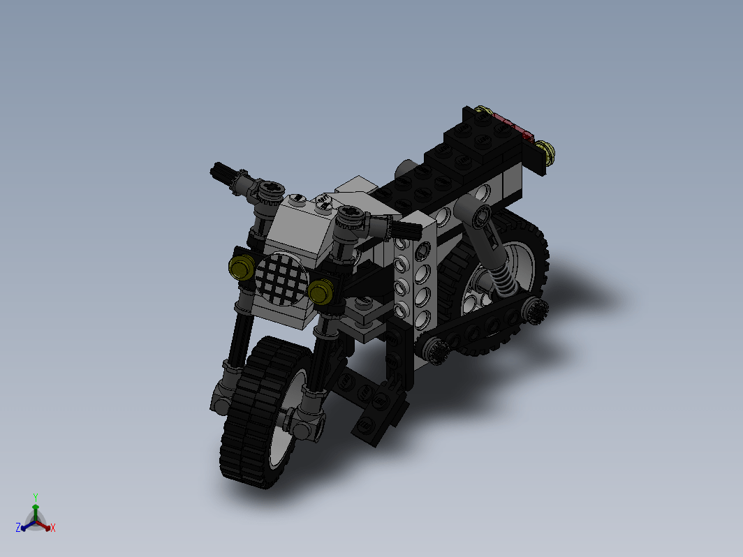 乐高科技组Lego 8810摩托车图纸