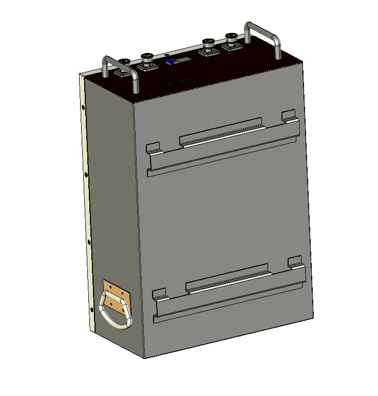 常用壁挂式储能电池设计三维Creo6.0带参