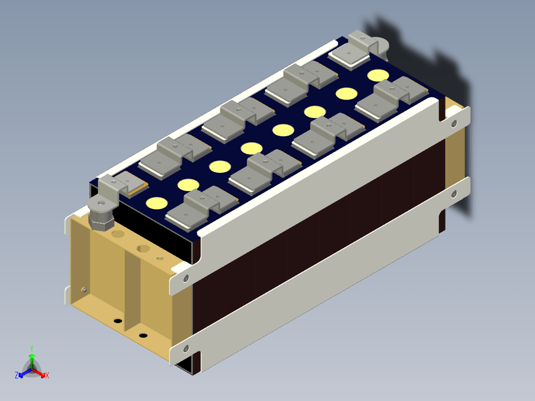 常用壁挂式储能电池设计三维Creo6.0带参