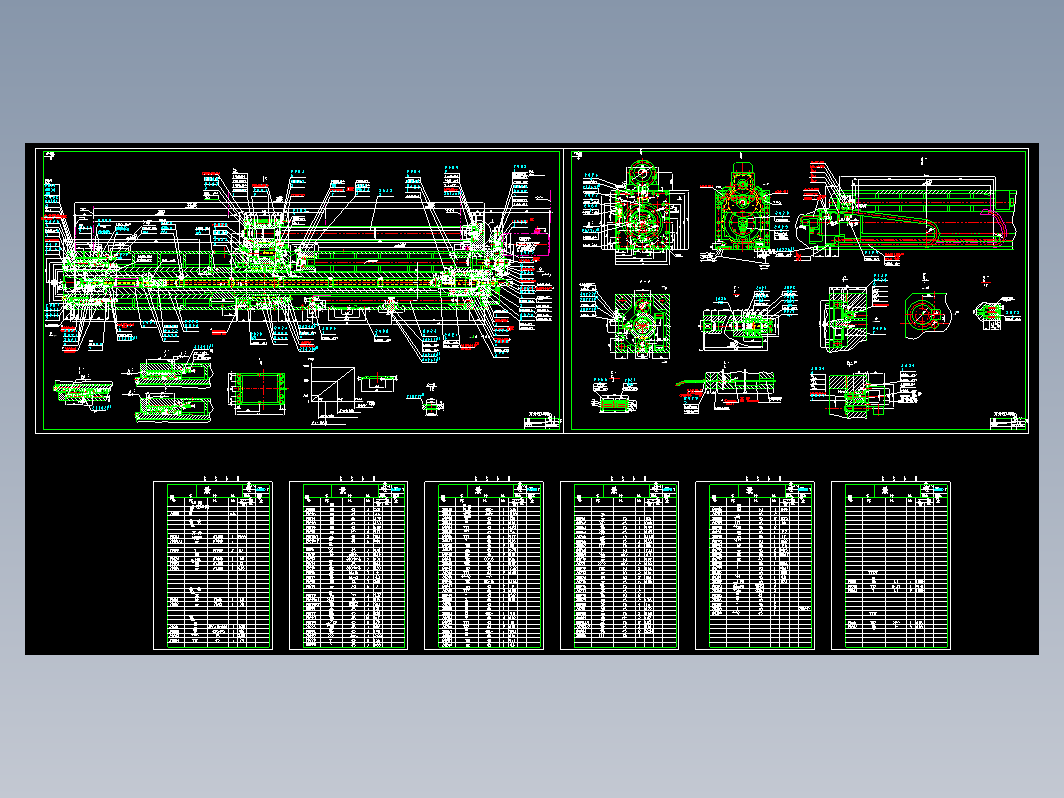 0TK6920Ⅱ数控落地铣镗床图纸