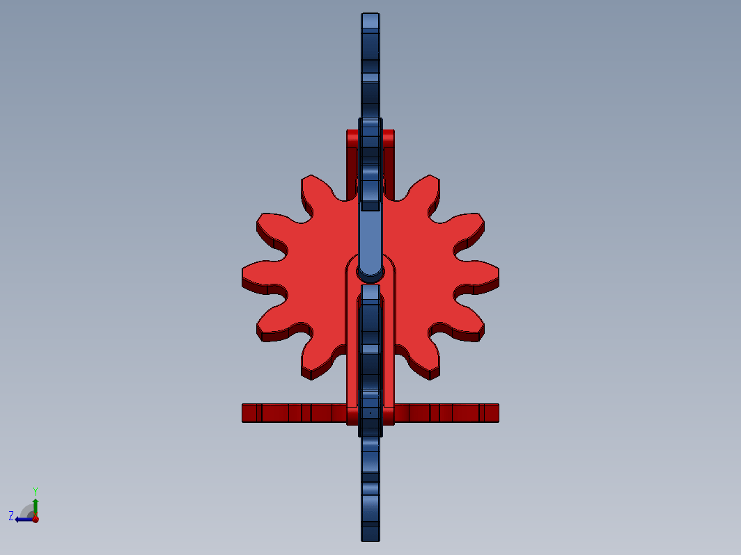 空间操纵齿轮(激光切割)模型