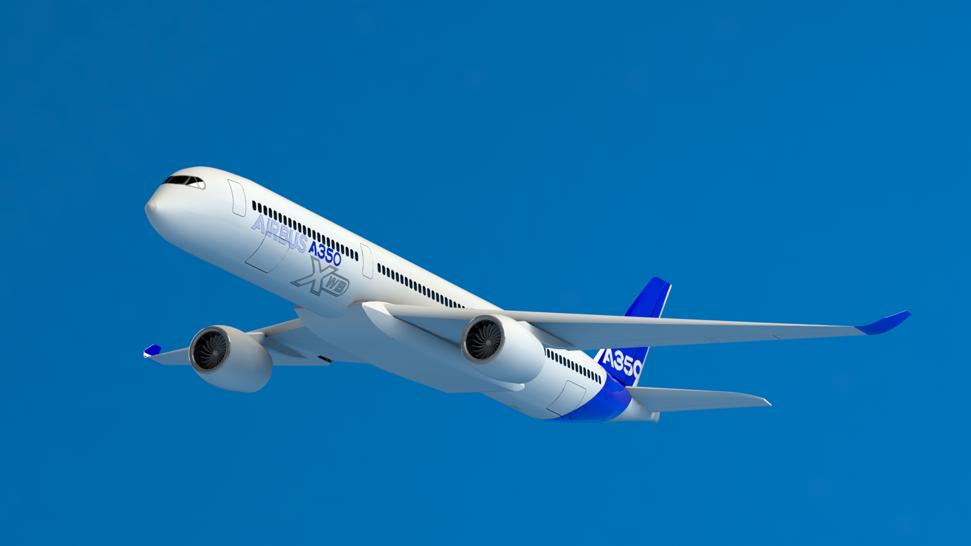 简易Airbus A350客机