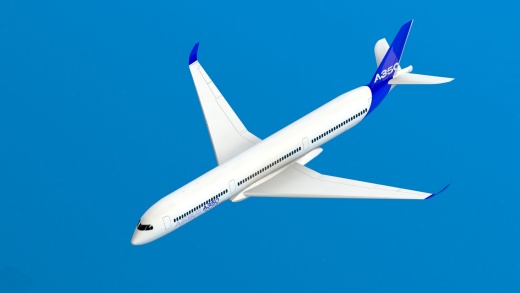 简易Airbus A350客机缩略图