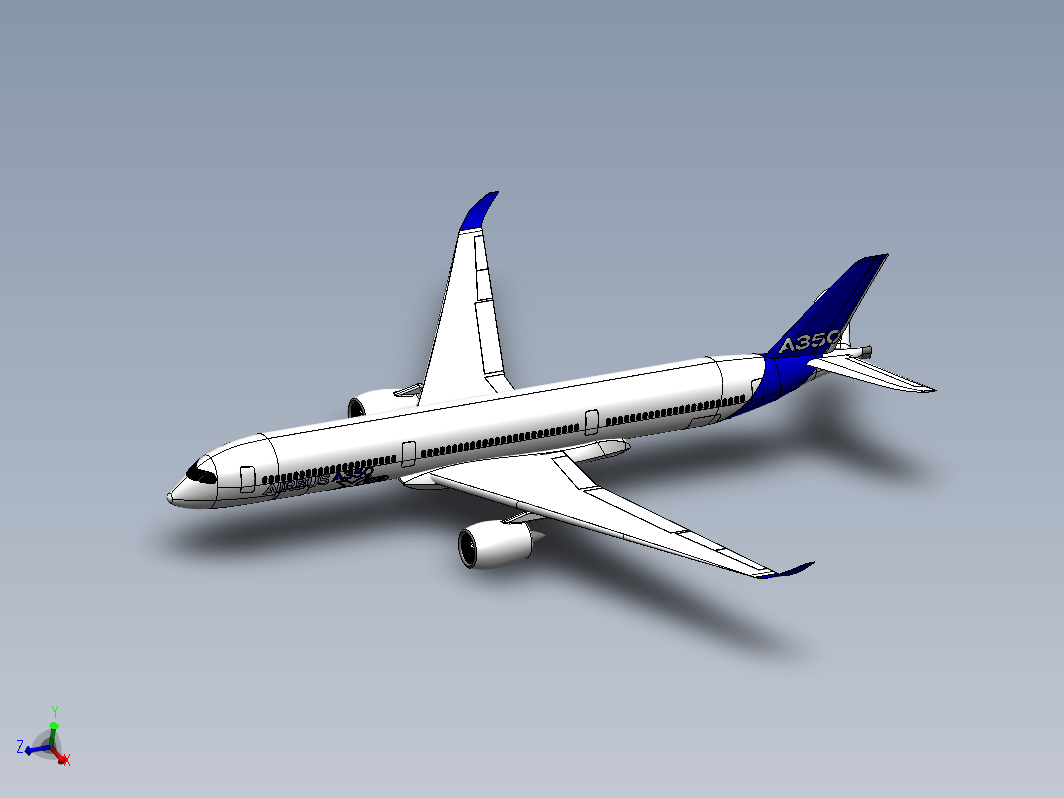 简易Airbus A350客机