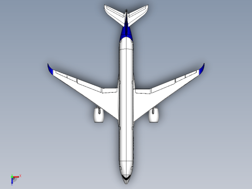 简易Airbus A350客机缩略图