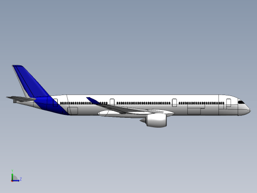 简易Airbus A350客机缩略图
