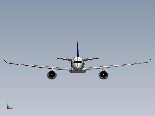 简易Airbus A350客机缩略图