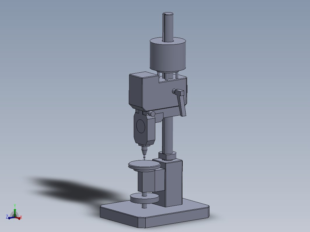 wick combi硬度计简易模型3D图纸 Solidworks设计2019 附STEP