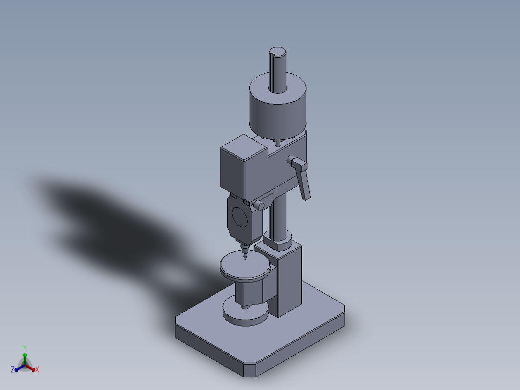 wick combi硬度计简易模型3D图纸 Solidworks设计2019 附STEP