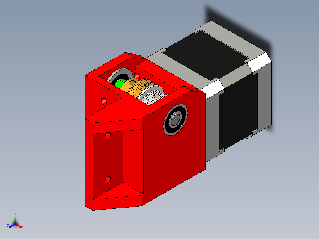 蜗杆传动的 3D 打印机的小型 z 轴皮带传动装置