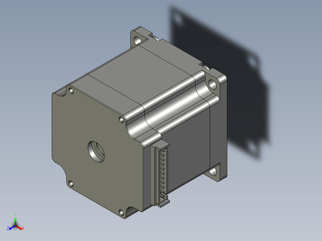 YK57HB56-03A  57mm两相步进电机（3D）