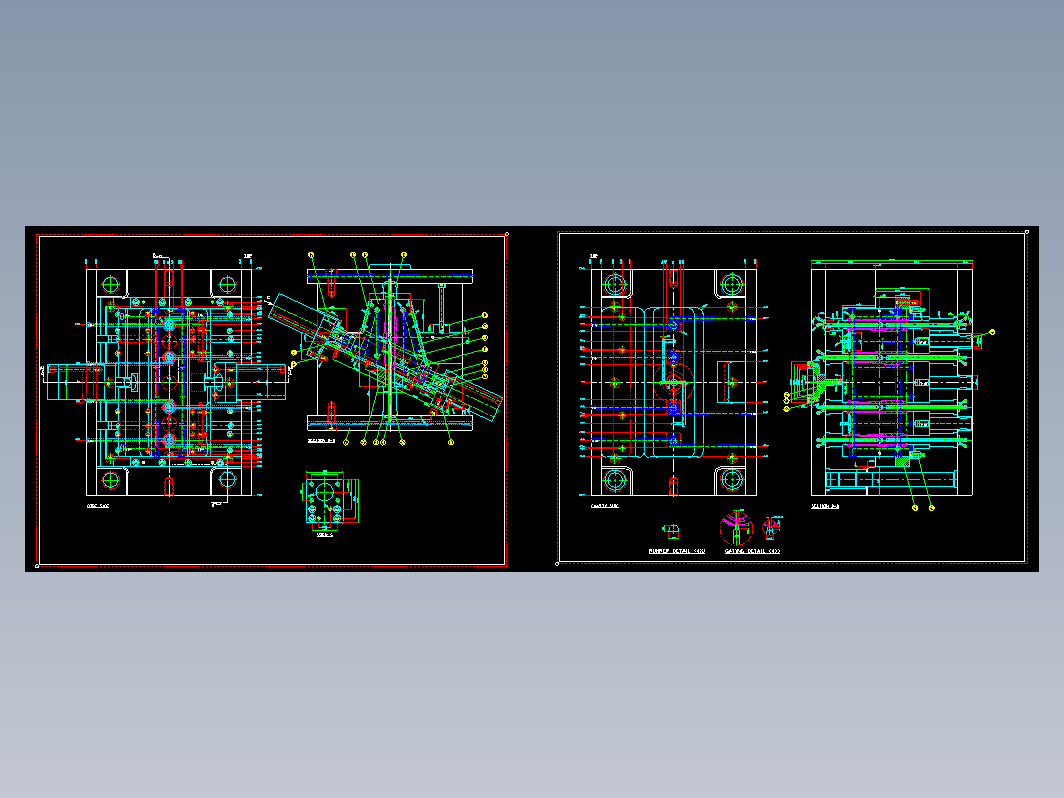 模具结构图—085斜油缸