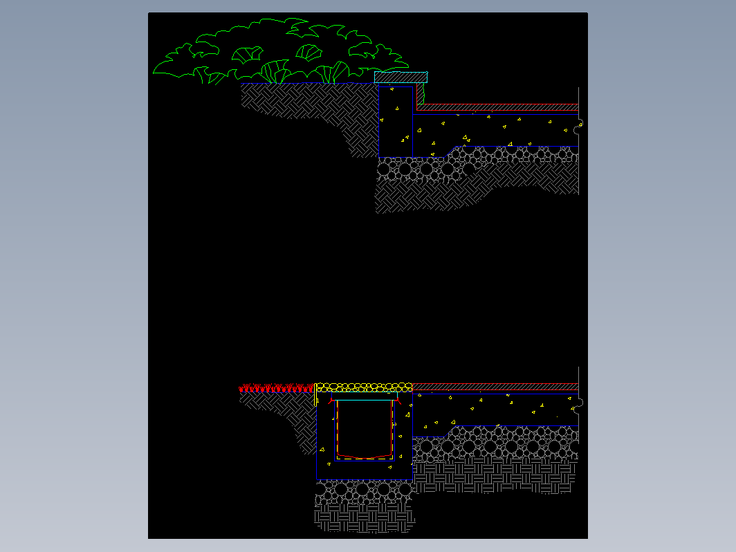 集水地沟CAD设计施工图-地沟005