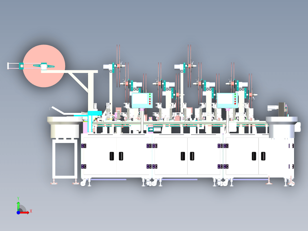 圆件连接器插PIN自动机