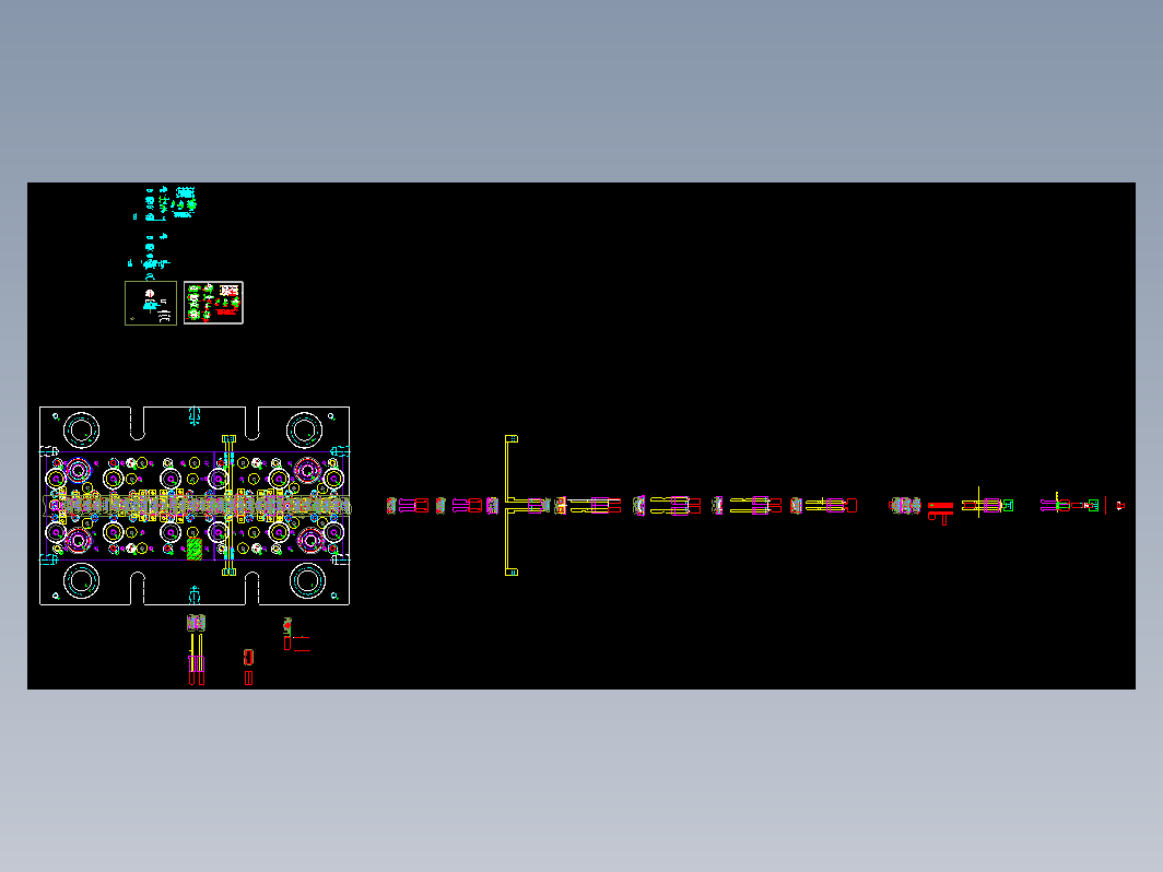 经典的usb模具图纸