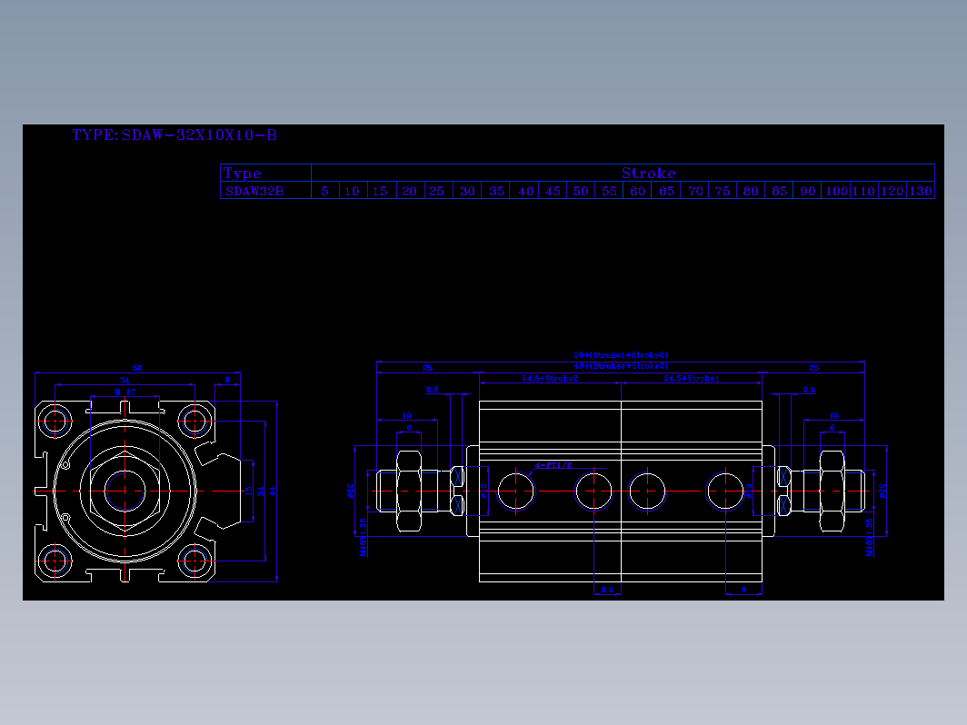 SDA气缸 83-SDAW-32-BZW