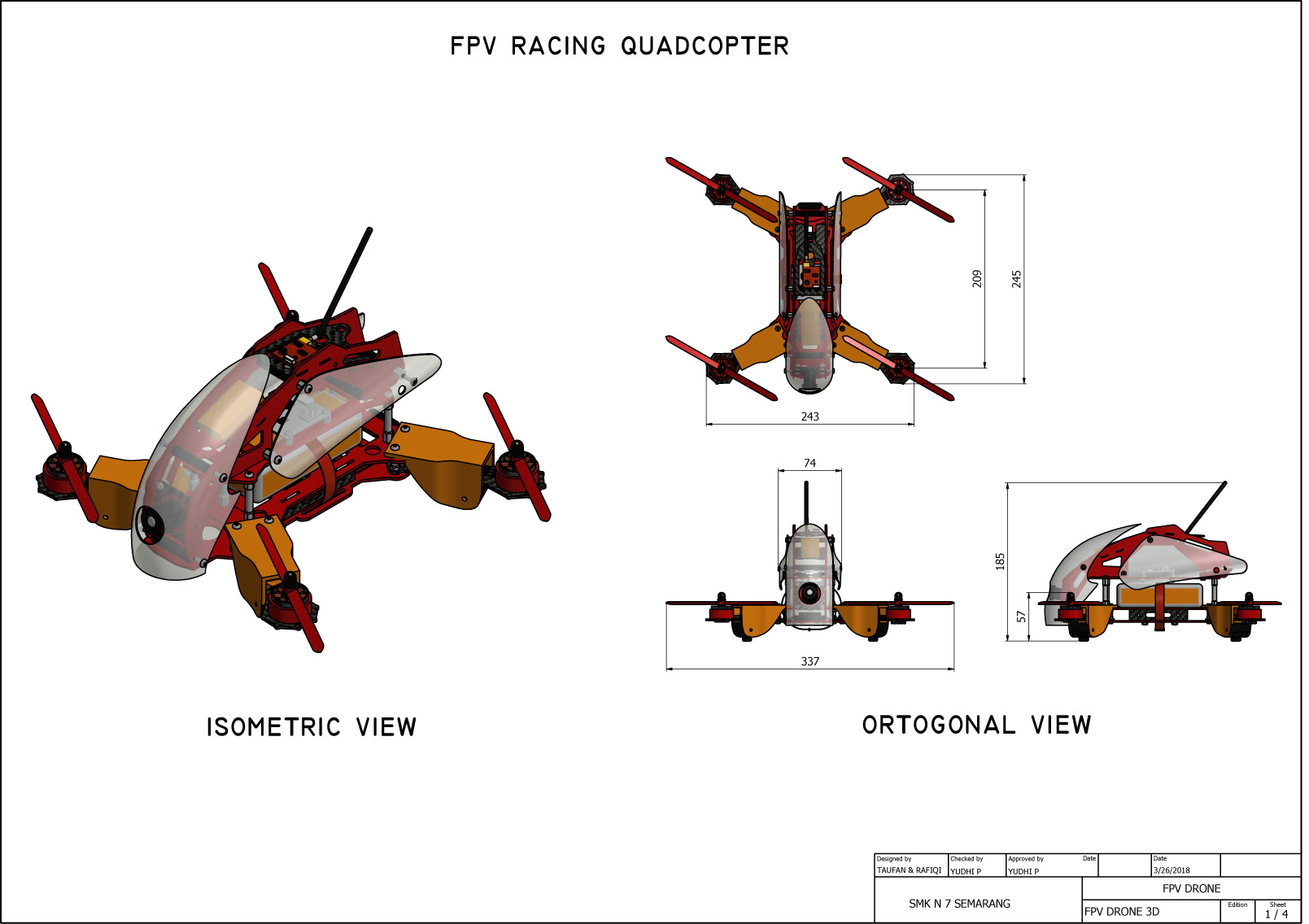 FPV Racing四旋翼无人机