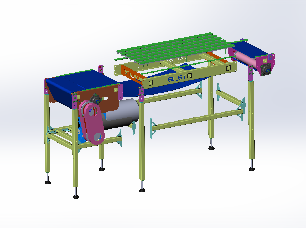 输送机3D数模图 MODULAR CONVEYOR