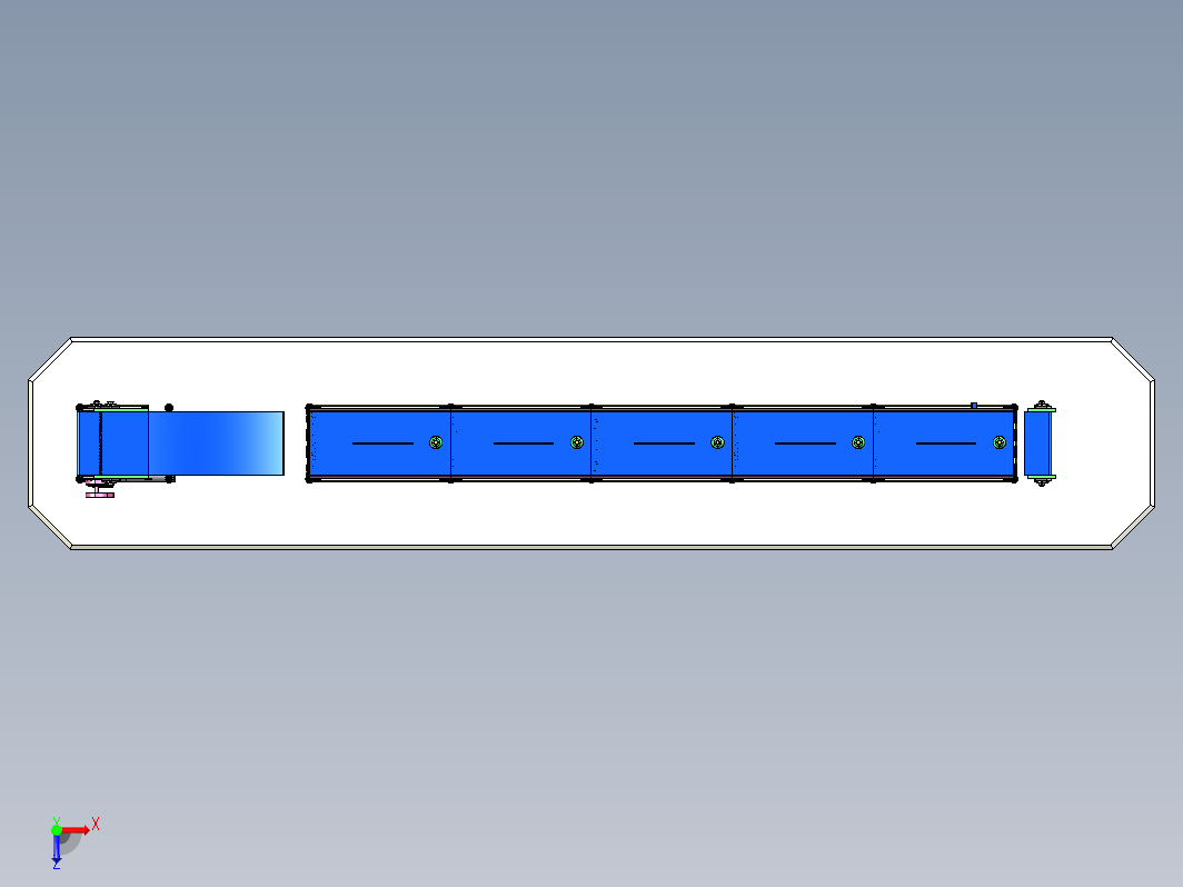 输送机3D数模图 MODULAR CONVEYOR