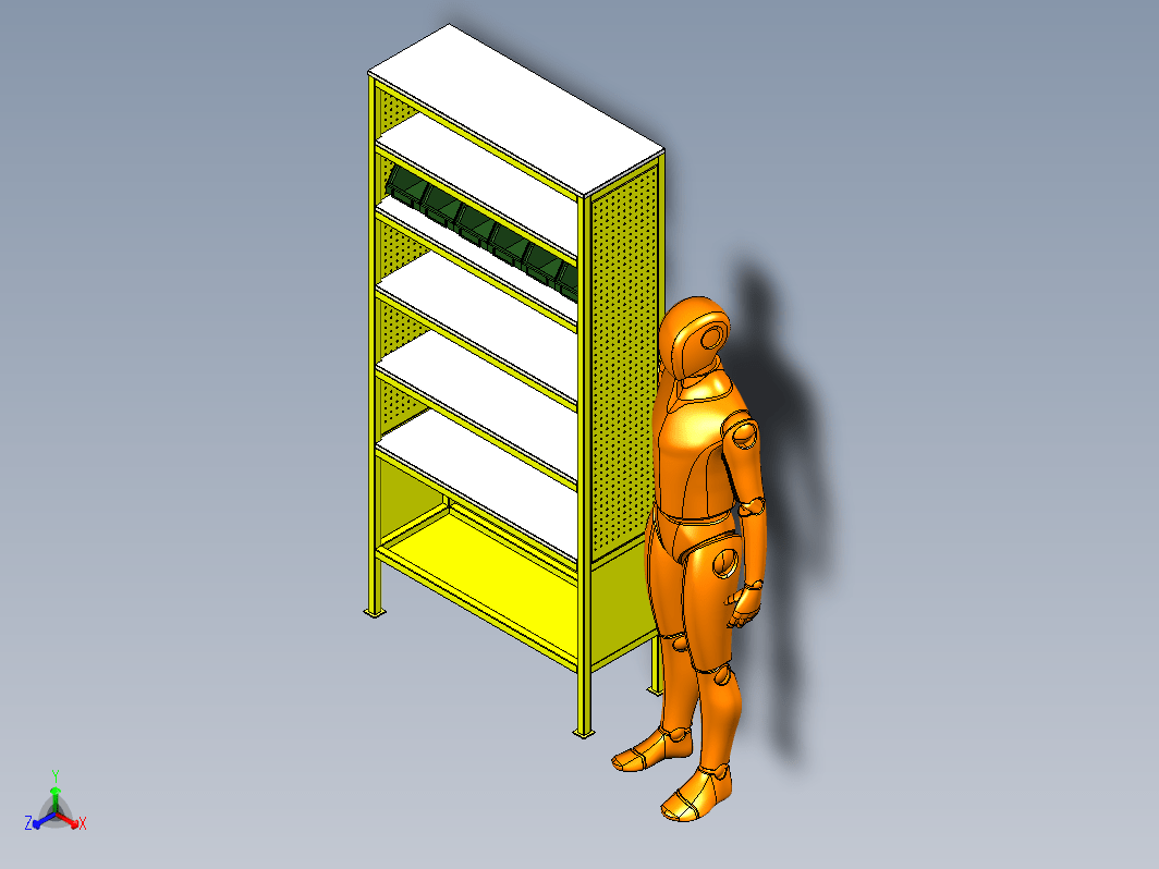 工具架及工人