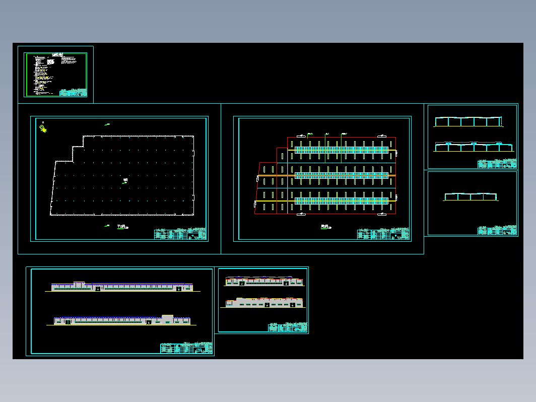 某公司车间一号厂房钢结构CAD
