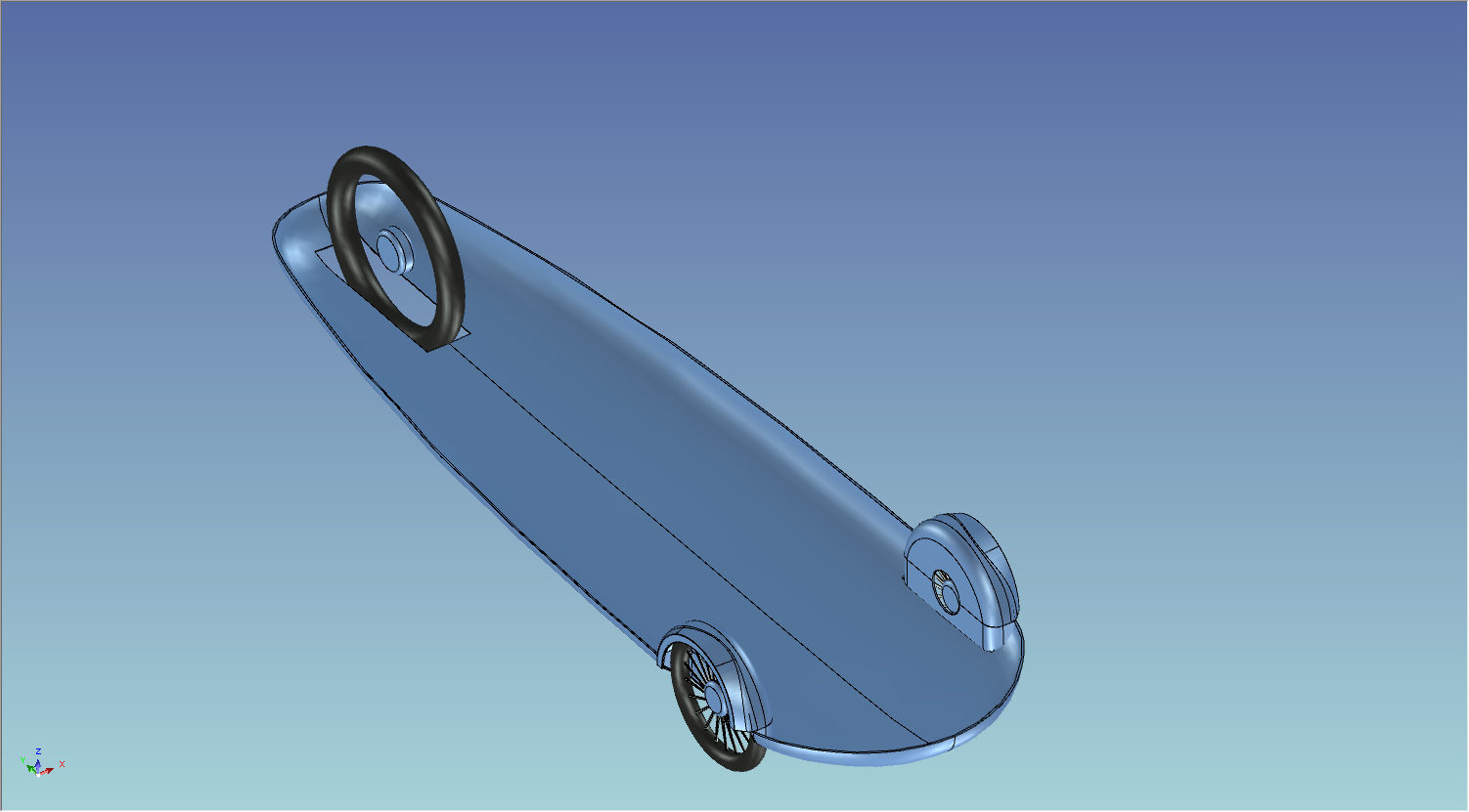 Honda节能竞赛车造型设计三维+说明书