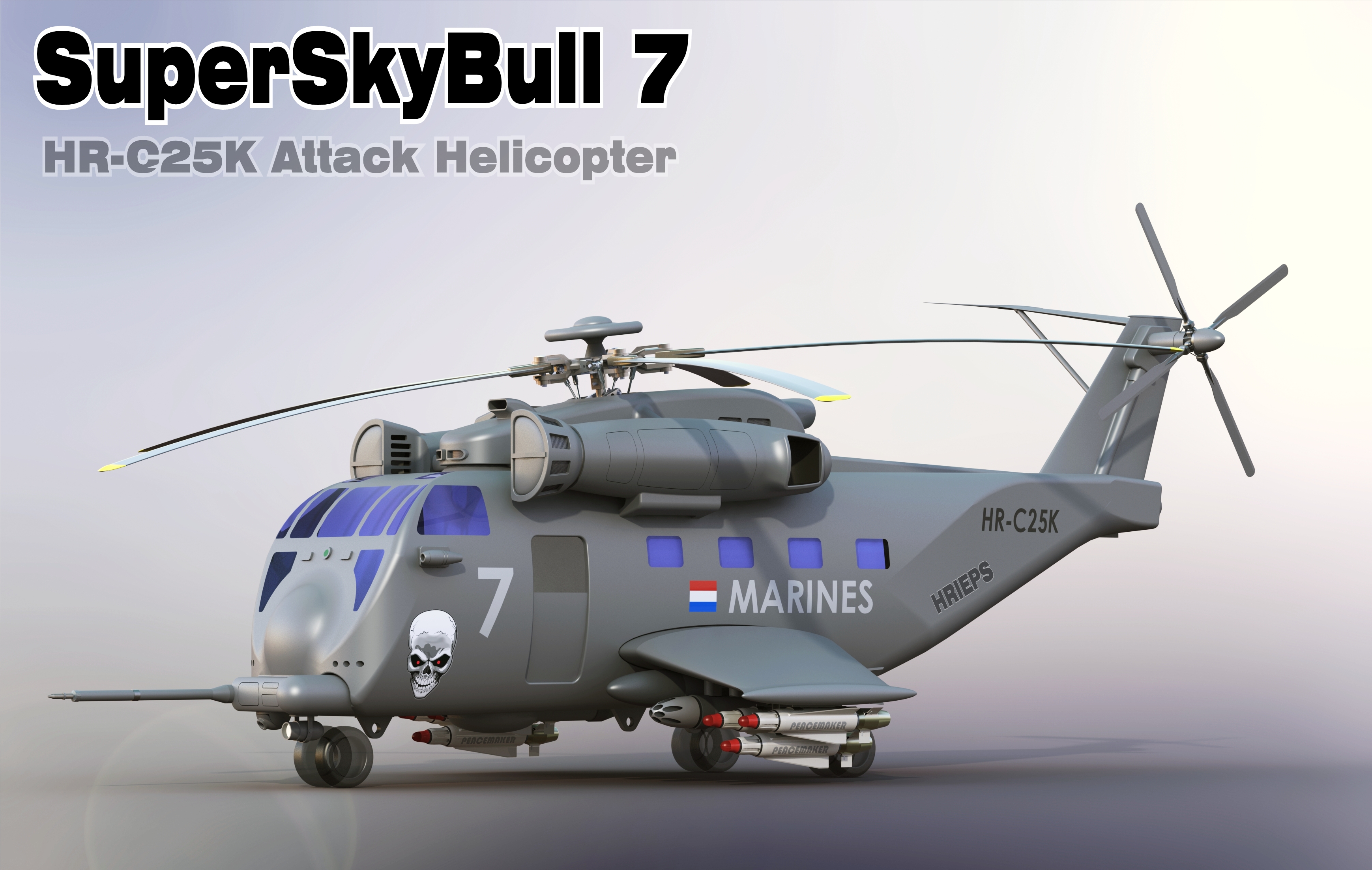 HR-C25K Superskybull武装直升机