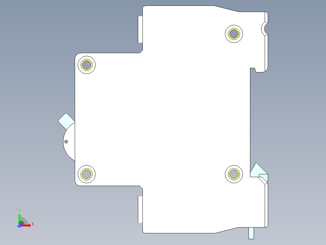 1P空开    1P空气开关模型