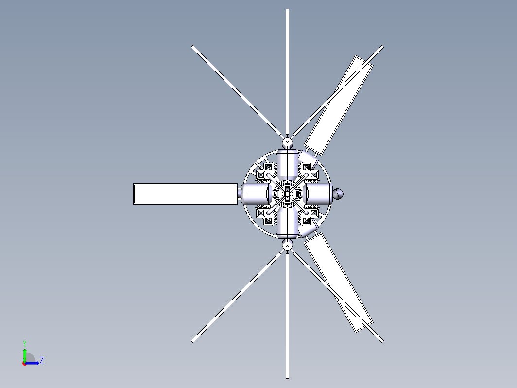 空间站的航天飞机对接装配模型