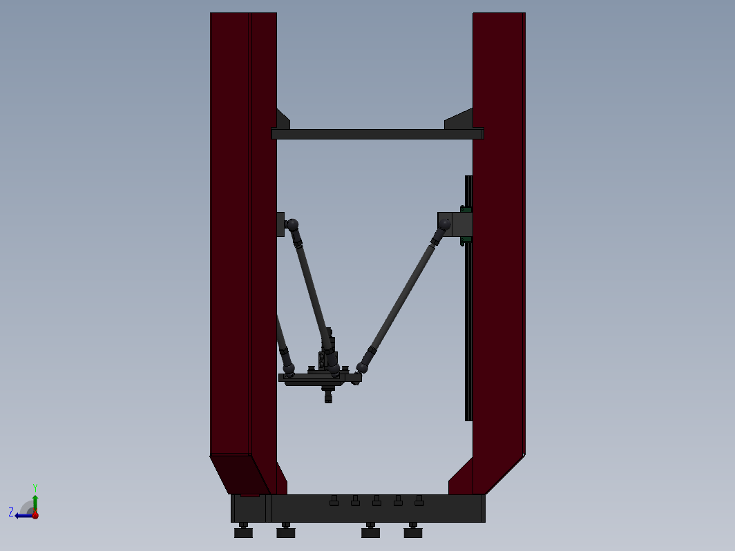 DELTA三维雕刻机模型