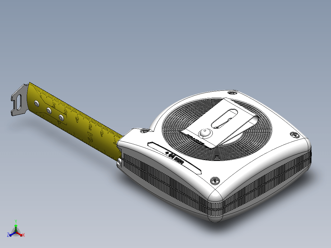 卷尺3D数模图纸 Stanley Tape Measure